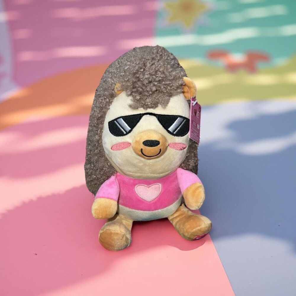NWT Love Is In The Air Animated Hedgehog 8" Toy Valentines Music Spins Sounds